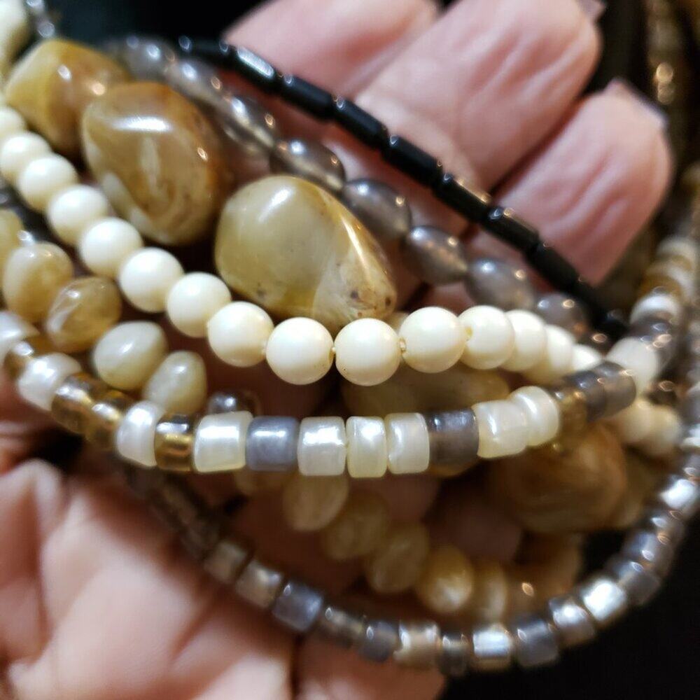 Womens Multicolor Multiple Layer Beaded Necklace … - image 5